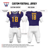 Custom Epaulettes American Football Jersey & White Integrated Pants